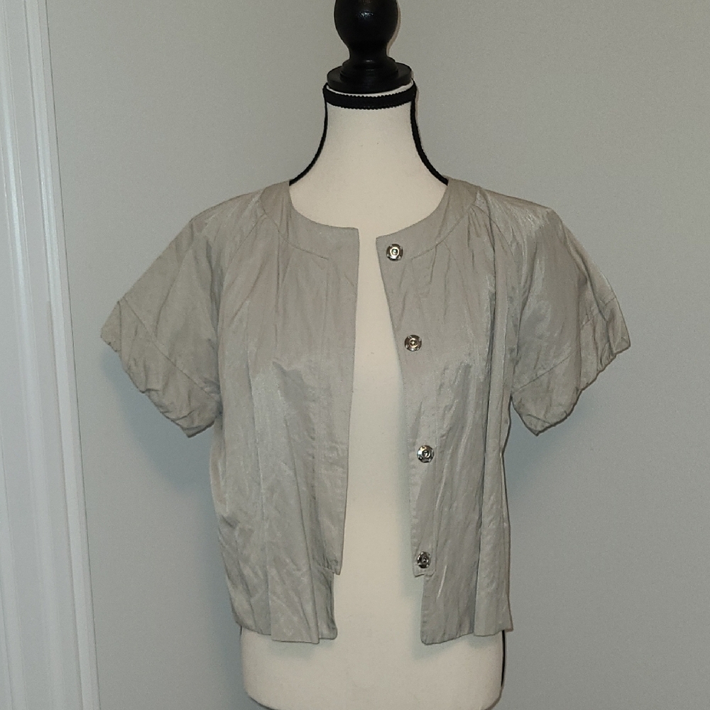 Emanuel Ungaro Cropped Jacket. Short Sleeve. Sz 12.